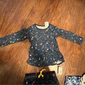 Cute 2 piece paint splatter set 3T